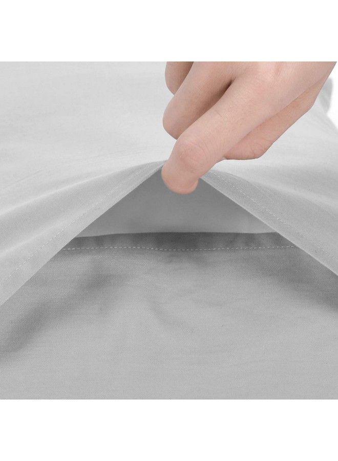 Cotton Toddler Pillowcases 2 Pack Toddler Travel Pillowcases Machine Washable & Super Soft 14X20 Inches Gray