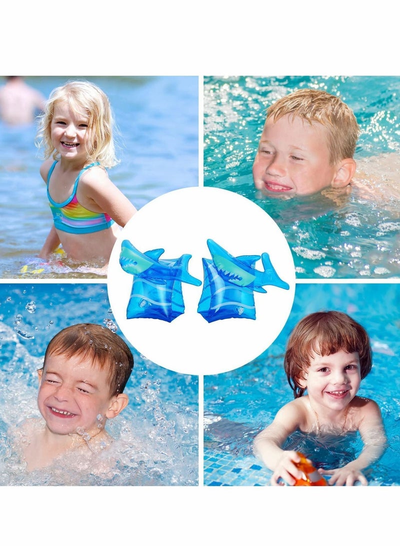 Inflatable Swim Floater Sleeves for Kids, Swimming Rings, Cartoon Swimiming Armbands Floaties Water Wings Floatation Sleeves, Pool Sports Learning Training Aids