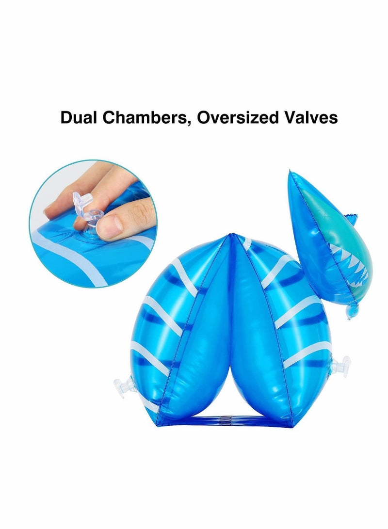 Inflatable Swim Floater Sleeves for Kids, Swimming Rings, Cartoon Swimiming Armbands Floaties Water Wings Floatation Sleeves, Pool Sports Learning Training Aids