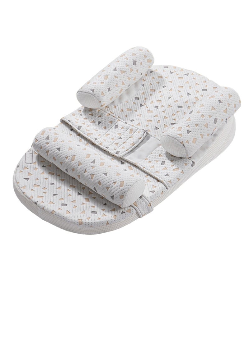 Baby Crib Wedge Pillow, Newborn Feeding Pillows, Nursing Pillow for Breastfeeding, Anti- Roll Baby Side Sleeper, Baby Sleeping Wedge,  Milk Pillow With Adjustable Height for Newborns Infants