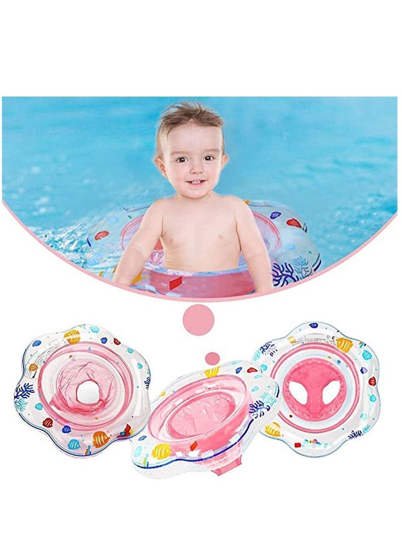 Baby Swimming Ring Float, Inflatable Swim with Seat Soft PVC for Infant/Toddler 6-36 Months, Leak-Proof Pool Kids Paddling