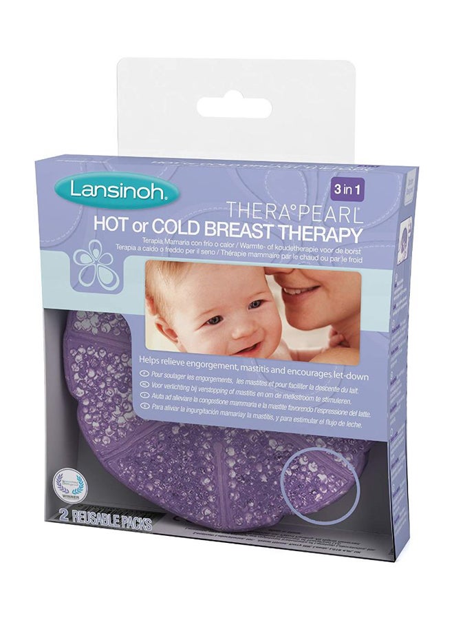 2-Piece 3-In-1 Hot/Cold Breast Therapy Pack With Cover