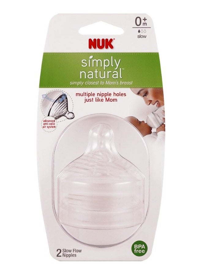 Pack Of 2 Slow Flow Nipple