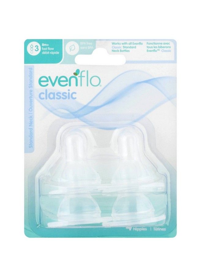 Classic Fast Flow Silicone Nipples 4 Ea ( Pack Of 2)