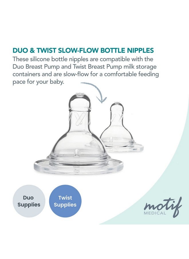 Slowflow Baby Bottle Nipples For Duo