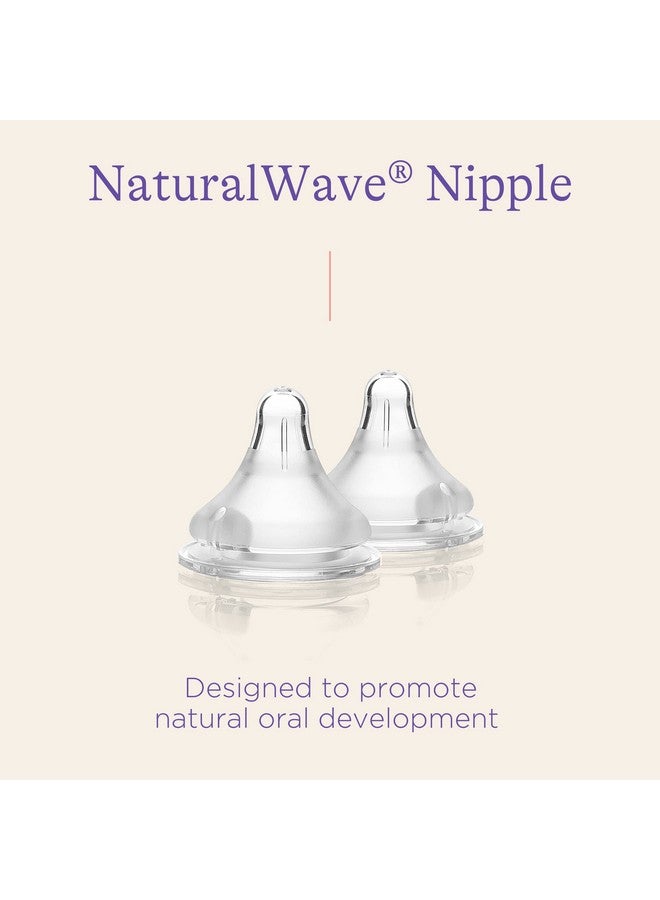 Naturalwave Baby Bottle Nipples Slow Flow Size 2S Anticolic 2 Count