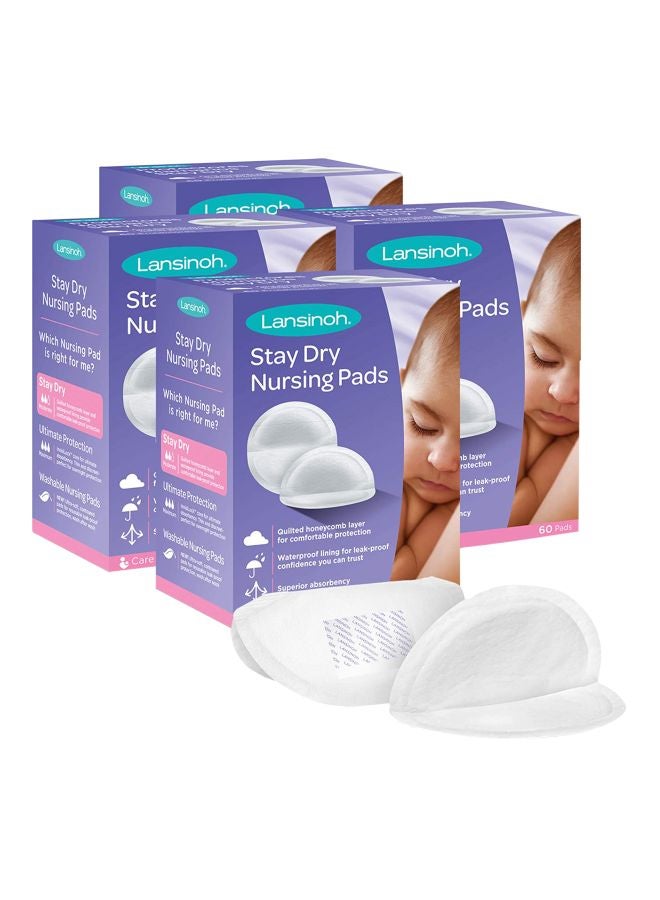 Pack Of 60 Honeycomb Lining Stay Dry Nursing Pads