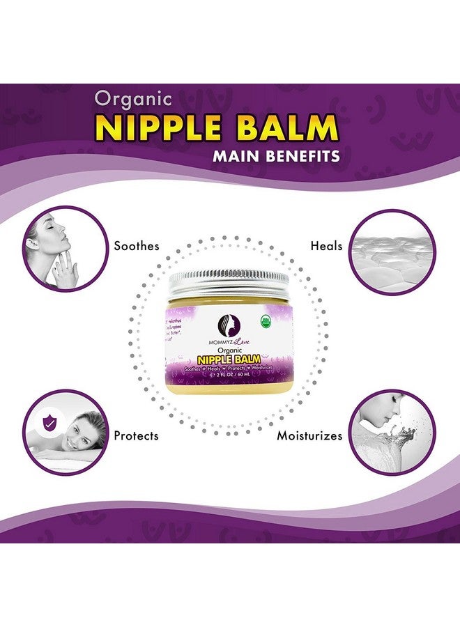 Best Nipple Cream For Breastfeeding Relief (2 Oz) Provides Immediate Relief To Sore Dry And Cracked Nipples Even After A Single Use Pediatrician Tested Usda Certified Organic (1 Jar)