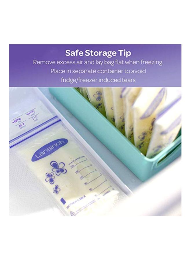 50-Piece Milk Storage Bag With Pump Adapters