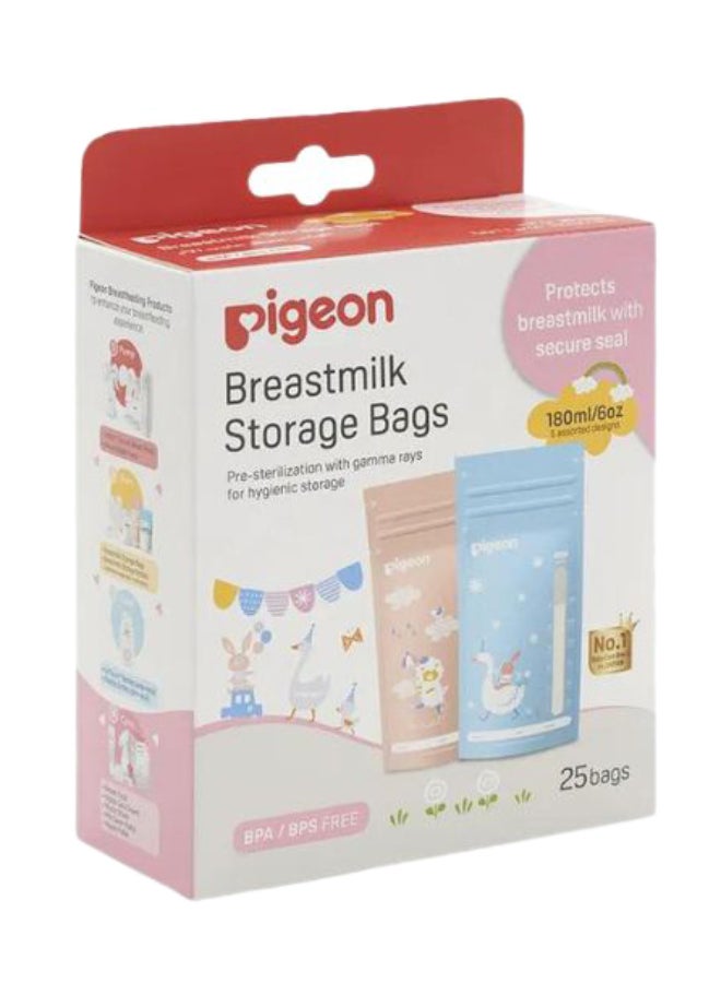 25-Piece Breast Milk Storage Bag