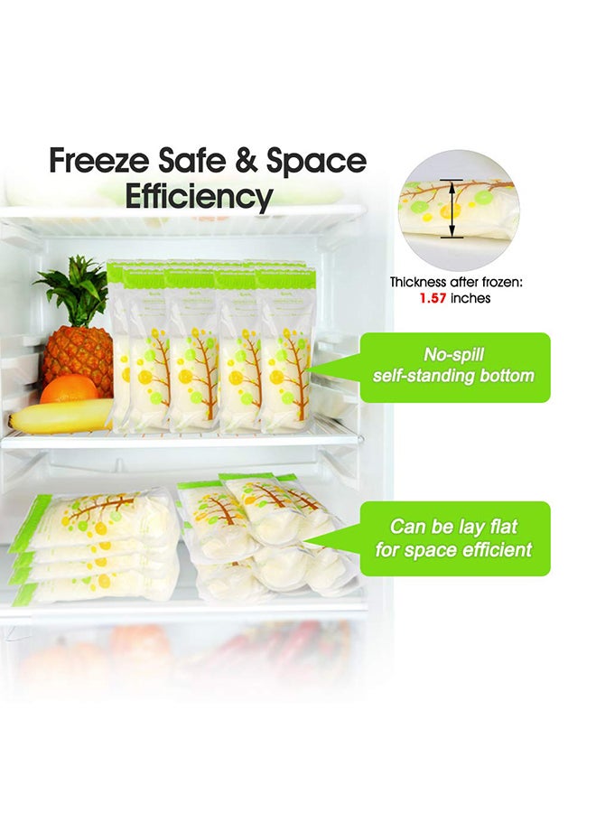 112-Piece Safe and Convenient Breast Milk Storage Fresh Bags With Leak-proof, Self Stand Design