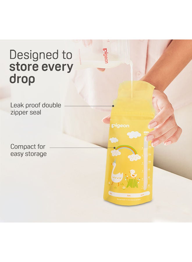 Breast Milk Storage Bags 180Ml, English/Arabic