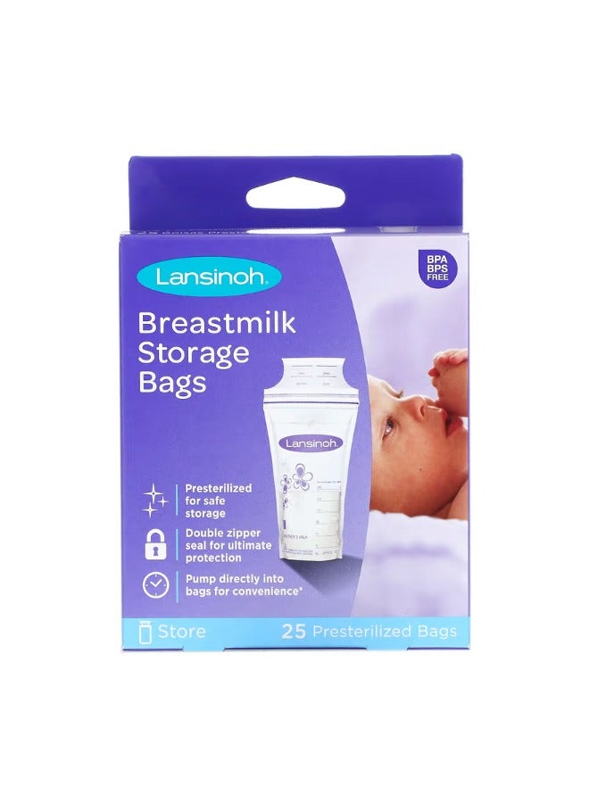 Breastmilk Storage Bags 25 PreSterilized Bags