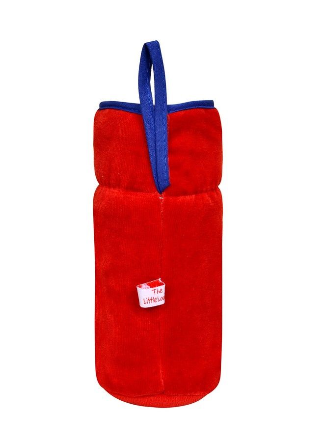 Bottle Cover For Philips Avent;Wide Neck Feeders Soft Plush Stretchable Baby Feeding Bottle Cover With Easy To Hold Strap (Royal Blue & Red Wide Neck 240 330Ml;8 11Oz)