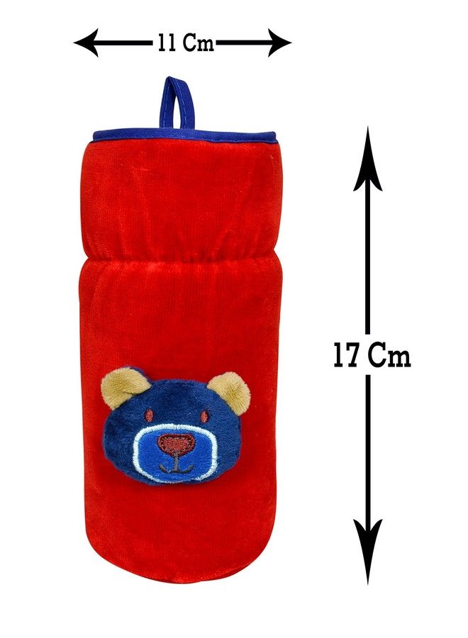 Bottle Cover For Philips Avent;Wide Neck Feeders Soft Plush Stretchable Baby Feeding Bottle Cover With Easy To Hold Strap (Royal Blue & Red Wide Neck 240 330Ml;8 11Oz)