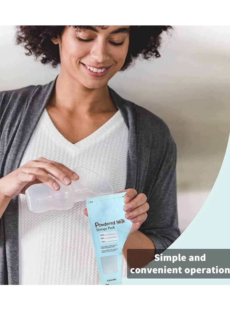 Portable Milk Powder Storage Bag, Disposable Baby Feeding Food Milk Powder Sealed, and Leakproof Pouches Container Formula Dispenser, for Newborn Parents and Family Travel 30 Pieces