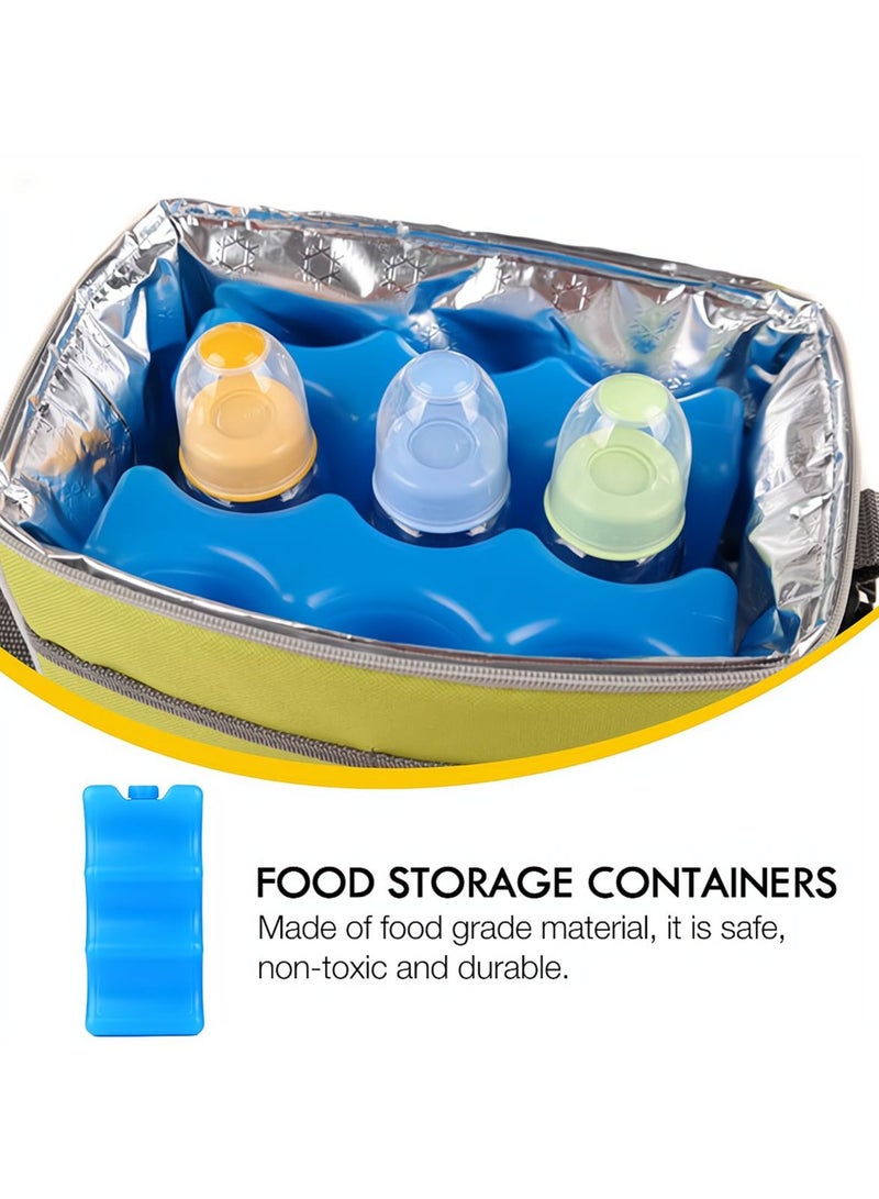 2Pcs Breastmilk Storage Bag, SYOSI Ice Pack for Lunch Box Contoured Shape Fits Around Breast Milk Bottles and Keeps Your Fresh