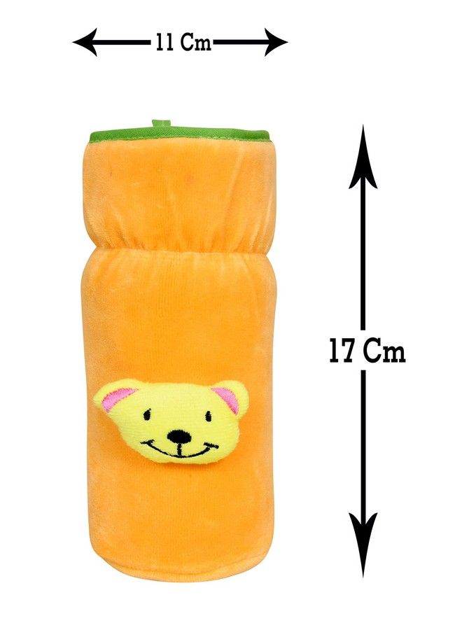 Bottle Cover For Philips Avent;Wide Neck Feeders Soft Plush Stretchable Baby Feeding Bottle Cover With Easy To Hold Strap (Yellow & Pink Wide Neck 240 330Ml;8 11Oz)