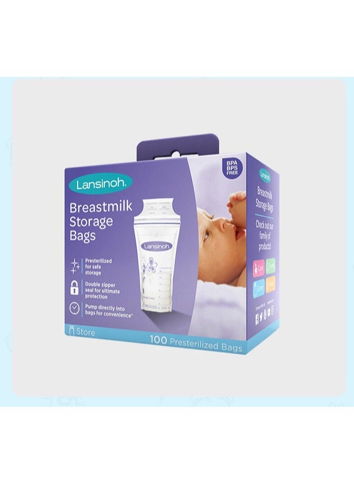 Lansinoh Breastmilk Storage Bags - 100 ct (3 Packs (100 Count))