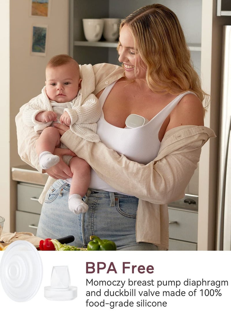 Duckbill Valves and Silicone Diaphragm for Momcozy S9 Pro S12 Pro Wearable Breastpump, Made by Momcozy