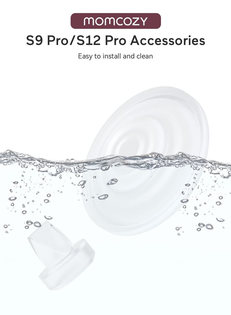 Duckbill Valves and Silicone Diaphragm for Momcozy S9 Pro S12 Pro Wearable Breastpump, Made by Momcozy