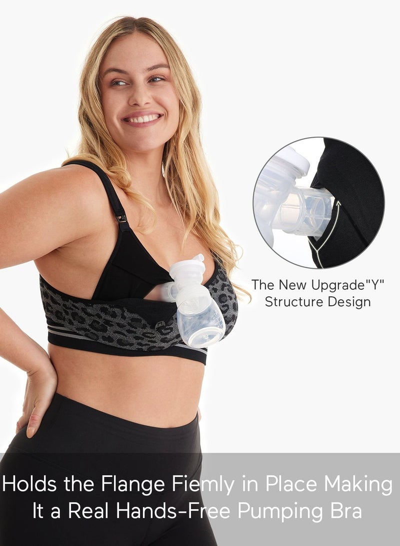 Hands Free Pumping Bra, Maternity Nursing Bras Support for Spectra, Medela, Elvie, Willow and More