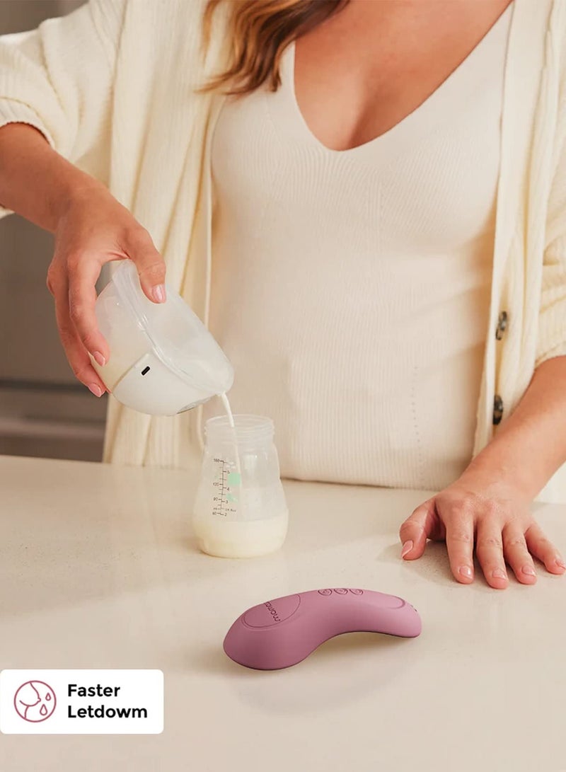 Momcozy Kneading Lactation Massager with Heat, 3-in-1 Real-Like Massage for Relieve Clogged Ducts, Breast Massager Warming for Breastfeeding, Improve Milk Flow, Dusty Rose