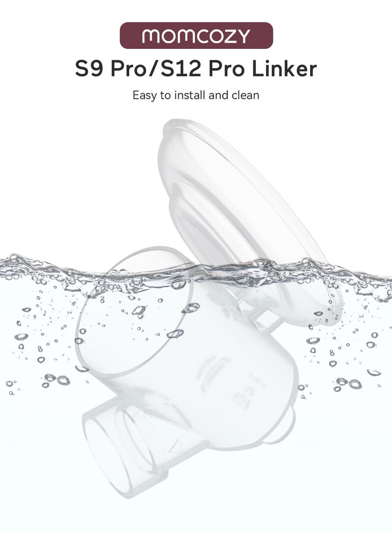 Linker Compatible with Momcozy S9 Pro/S12 Pro Wearable Breastpump. Original S9 Pro/S12 Pro Breast Pump Replacement Accessories, 1 Pack