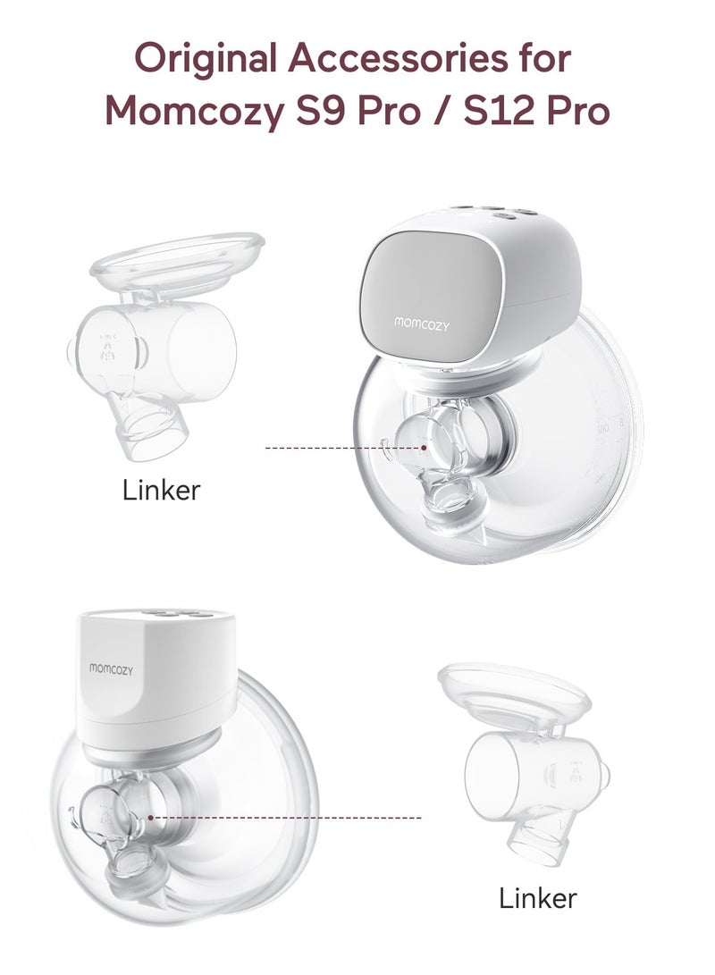 Linker Compatible with Momcozy S9 Pro/S12 Pro Wearable Breastpump. Original S9 Pro/S12 Pro Breast Pump Replacement Accessories, 1 Pack