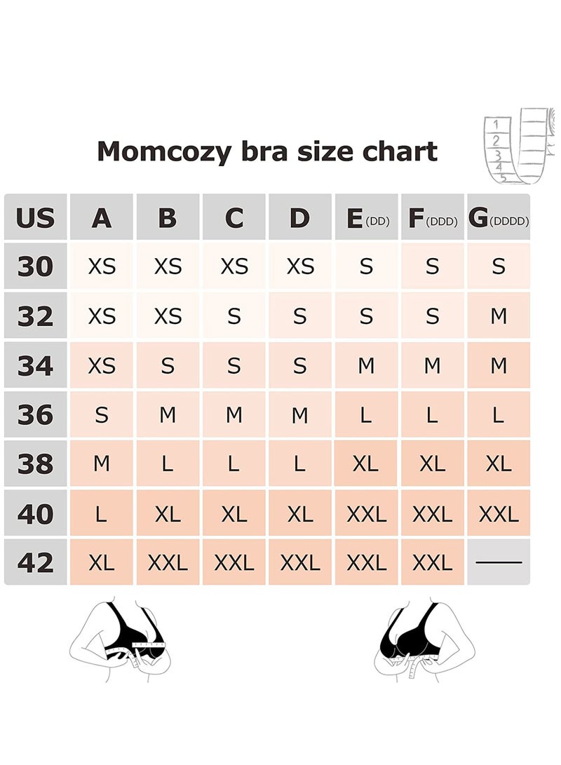 Breast Pump Bra Hands Free Pumping and Nursing Bra for Most Breast Pumps
