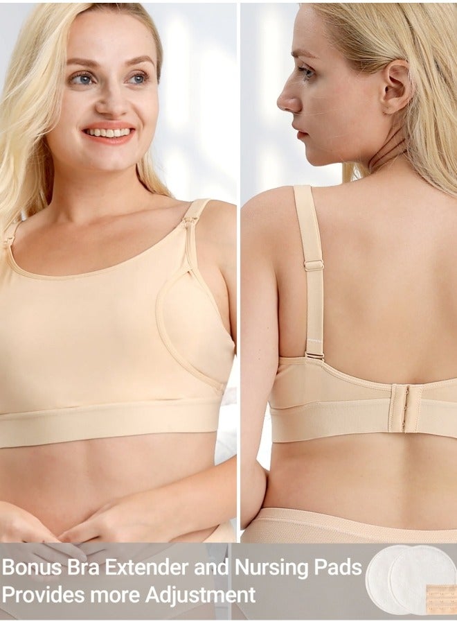 Breast Pump Bra Hands Free Pumping and Nursing Bra for Most Breast Pumps