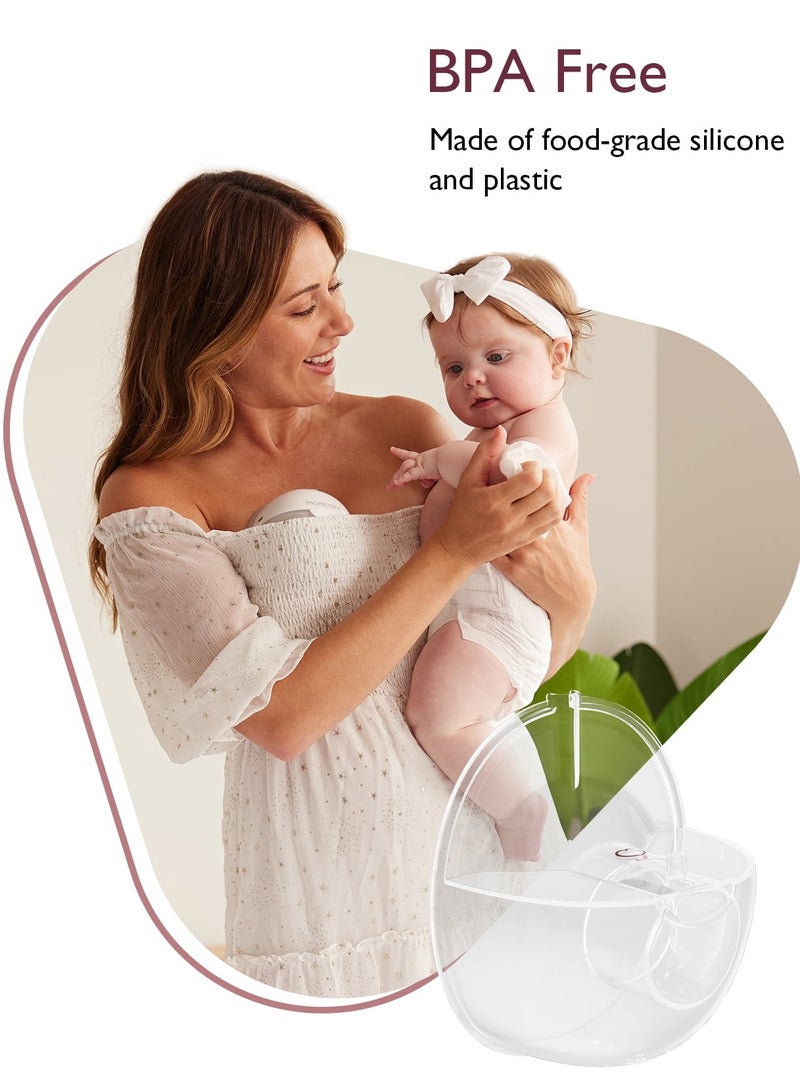 Momcozy Milk Collector for Momcozy M5, Original Momcozy M5 Breast Pump Replacement Accessories, 1 Pack