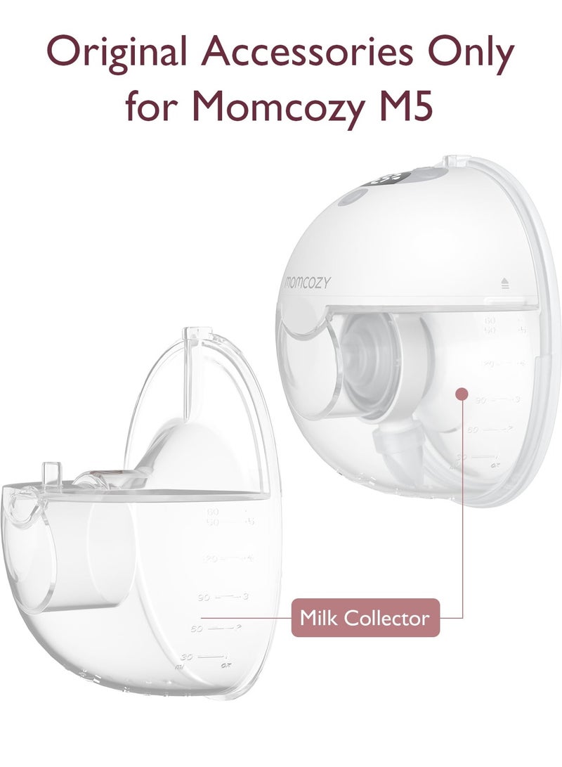 Momcozy Milk Collector for Momcozy M5, Original Momcozy M5 Breast Pump Replacement Accessories, 1 Pack