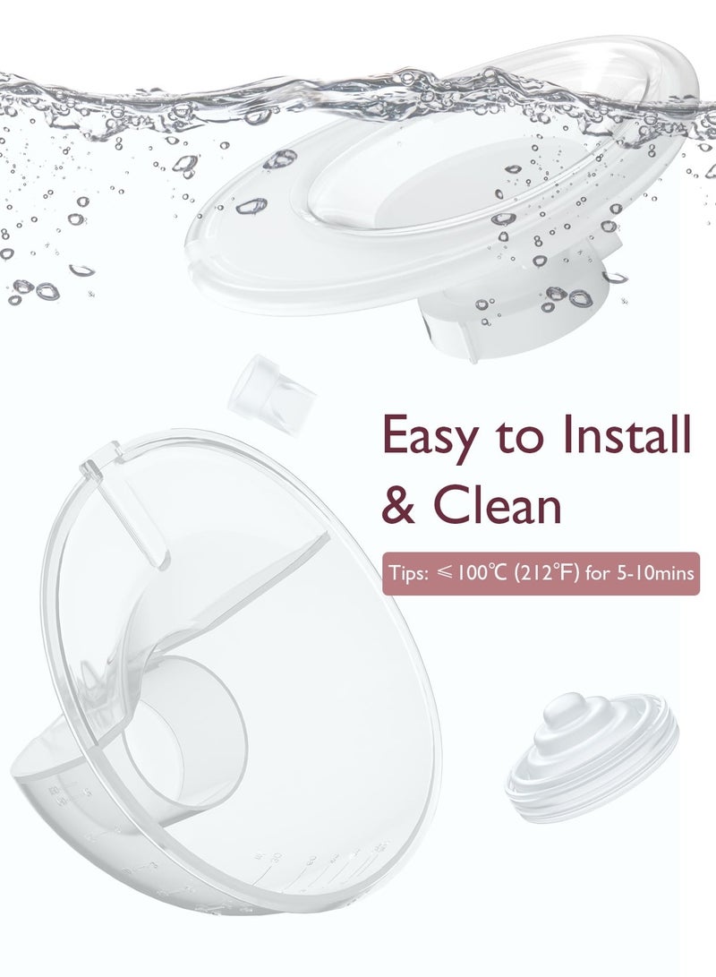 Momcozy Full Set Collector Cup Only for Momcozy M5, Original M5 Breast Pump Replacement Accessories