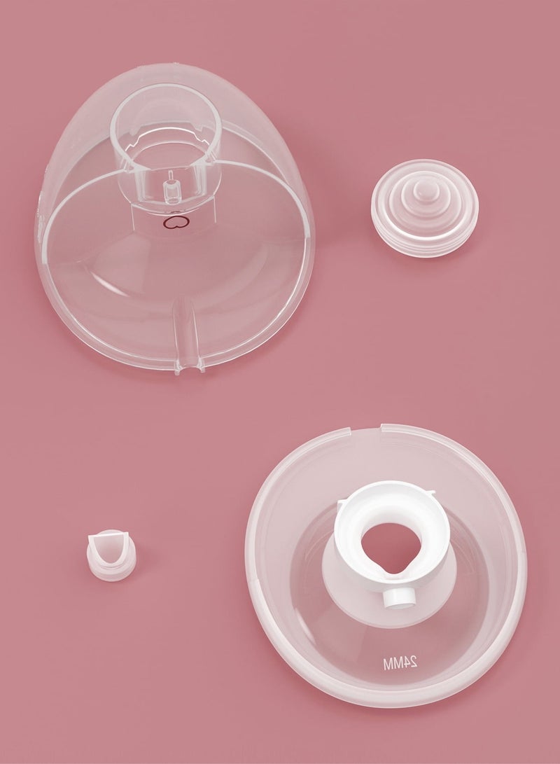 Momcozy Full Set Collector Cup Only for Momcozy M5, Original M5 Breast Pump Replacement Accessories