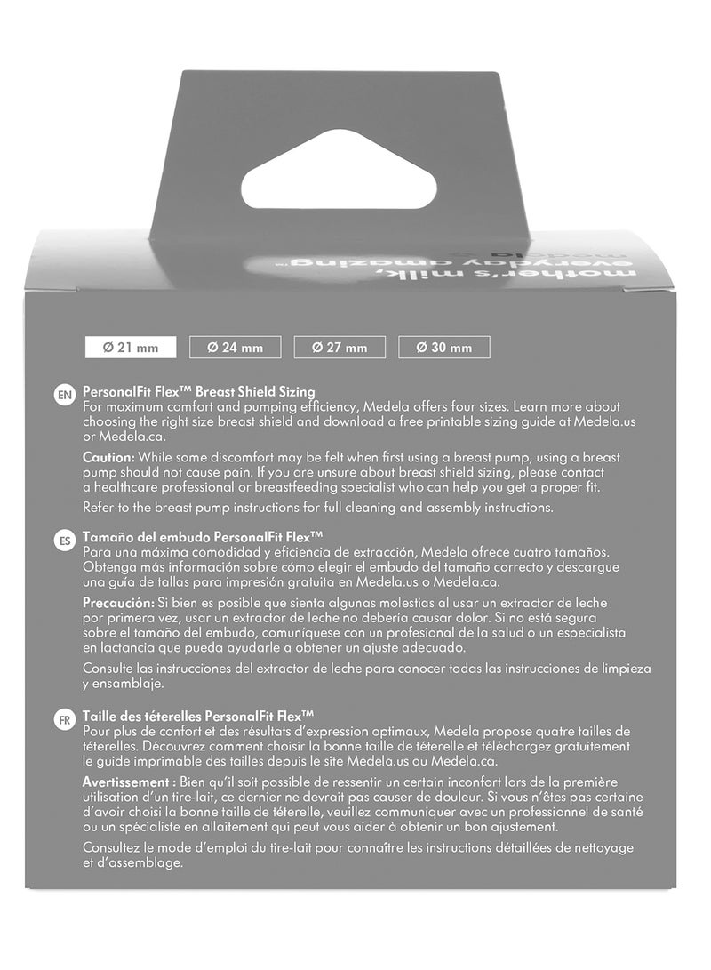 Pack Of 2 New Personal Fit Flex Breast Shield - Small - Enhanced Comfort And Fit, Improved Milk Flow, Adaptable To Your Shape