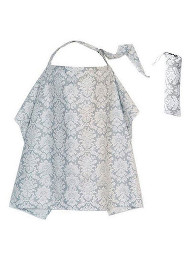 Adjusted and Comfortable Cotton Nursing Cover With A Carrying Case For Storage-Grey