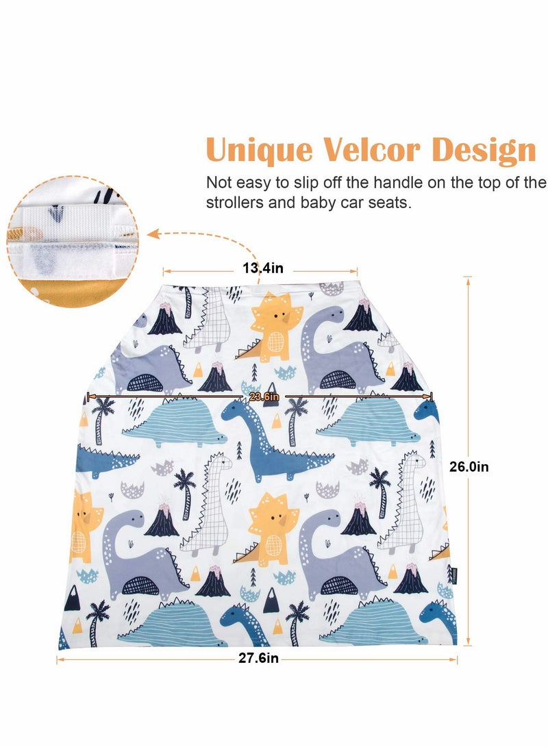 Baby Car Seat Cover, Nursing Cover for Breastfeeding, Carseat Canopy Boys and Girls, Infant Stroller 360° Full Privacy Breastfeeding Coverage, Shower Gifts