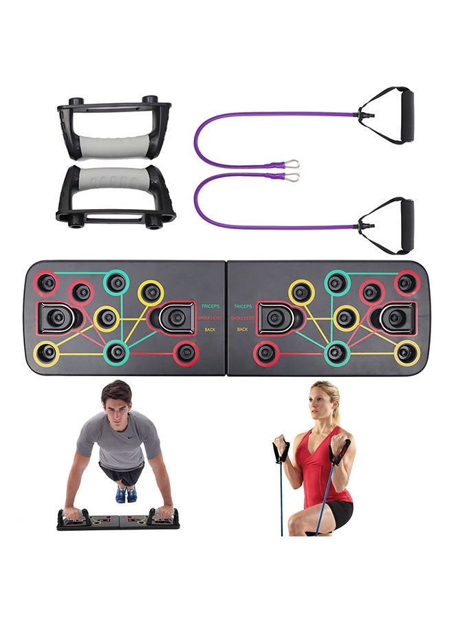 Push Up Rack Board With Fitness Bands 35.6 x 21.8 x 10.8cm