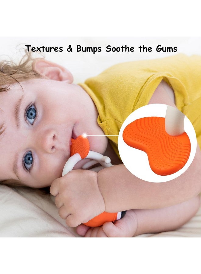 Clownfish Baby Teether Toys Teething Toys For Babies 0 3 6 12 Months With Clip Safe Soft Silicone Infant Teethers Toy 49 Months Old Soothing Sucking N Chew On Needs Fun Gift For Newborn