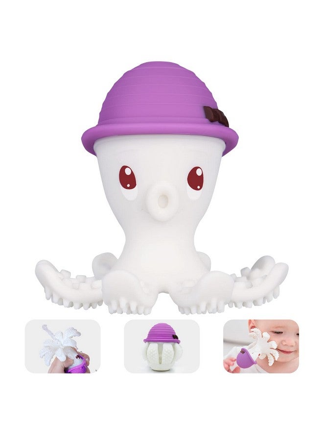 Baby Teething Toys For Babies 612 Months Mombella Octopus Teether For 1218 Months Soft Silicone Infant Teething Toys 69 Month Old Kids Chew Toy To Soothe Sore Gums Bpa Free Purple