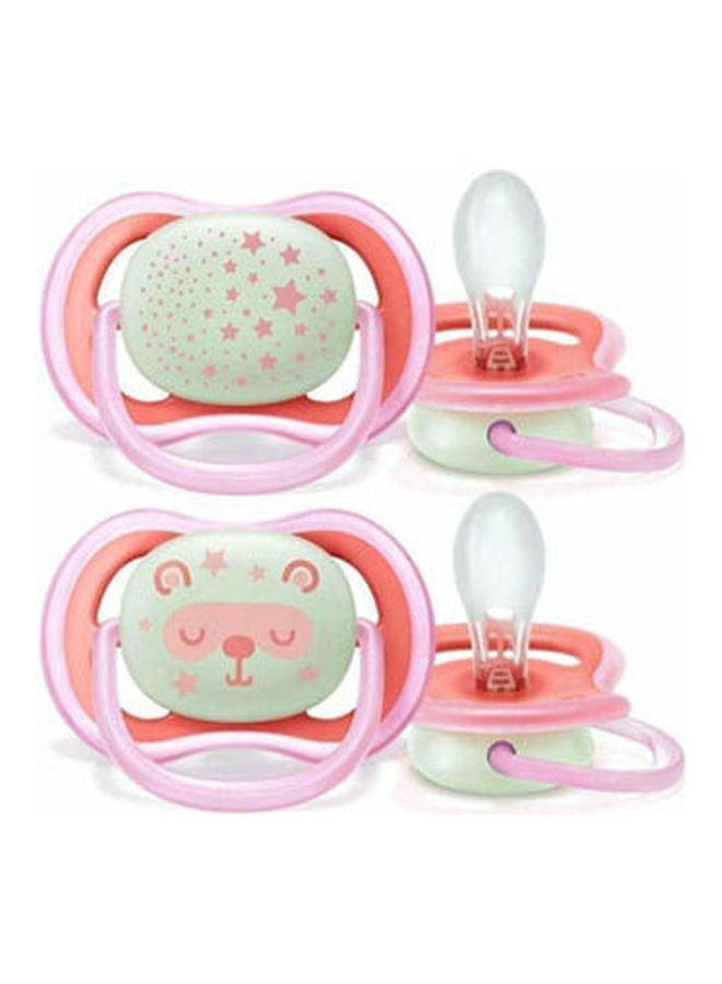 Ultra Air Night Pacifier 6-18 Months, Shines In The Dark