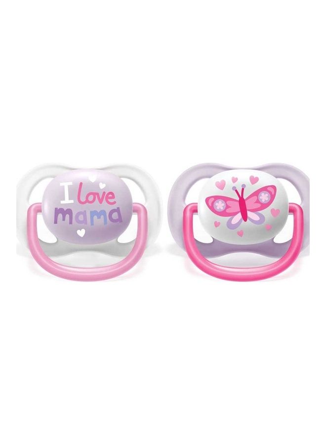 2-Piece Ultra Air Pacifiers Including Sterilizers