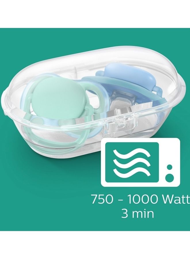 2-Piece Ultra Air Pacifiers Including Sterilizers