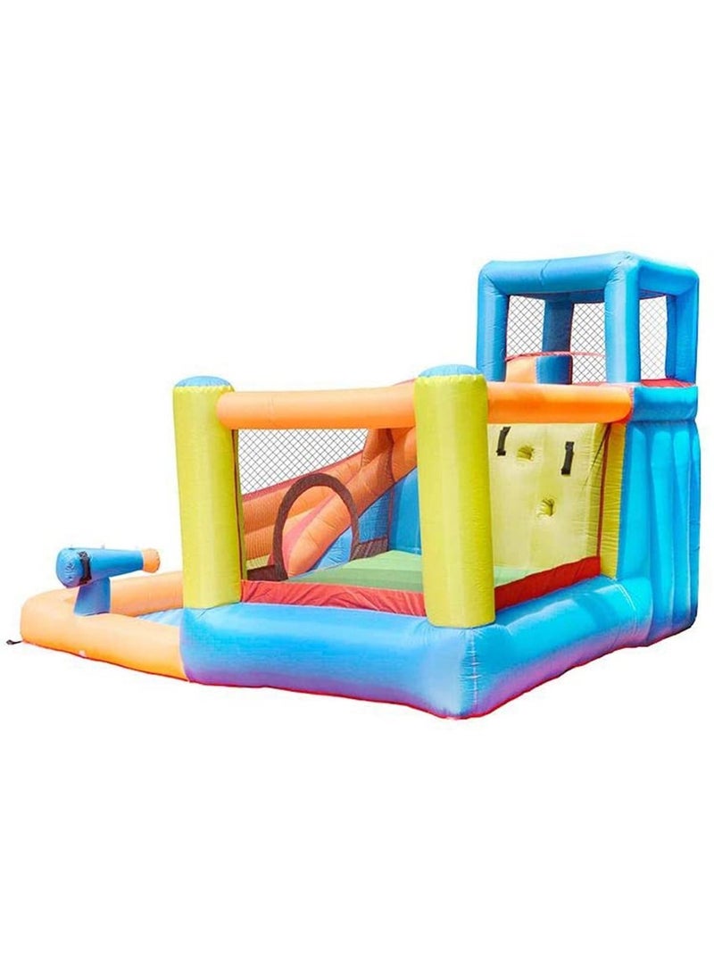 Outdoor Inflatable Bouncer Kids Bouncy Castle With Slide For Children(Bouncer Yellow)