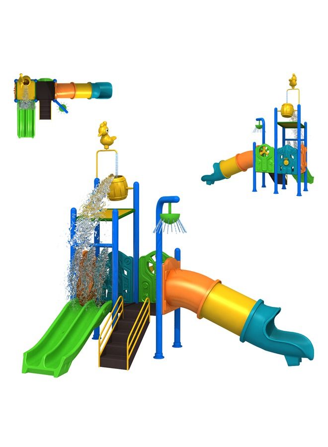 Amusement Park Children's Kids Plastic Slide Water Outdoor Cheap Playground Equipment