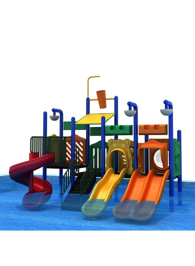 Bright Early Childhood Water Playground Slide Equipment/ Aqua Water Park/ Kids Aqua Park Equipment