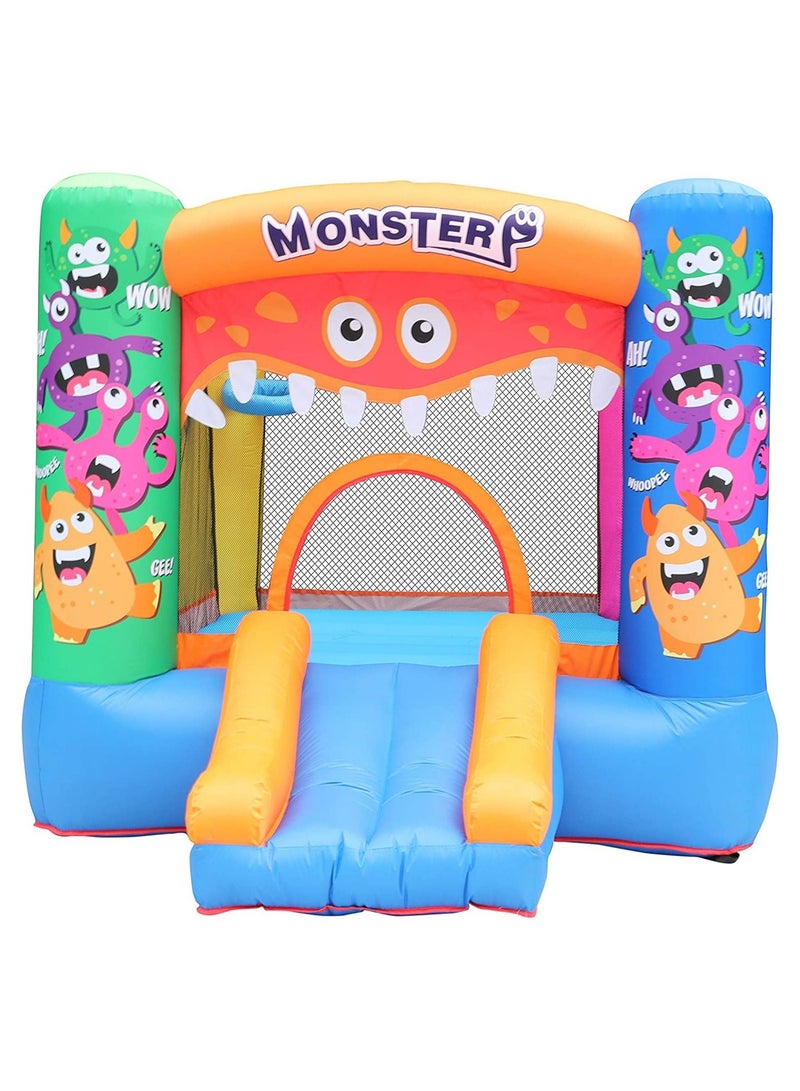 Kids slide Outdoor Inflatable Bouncy Castle For Children(Monster Blue)