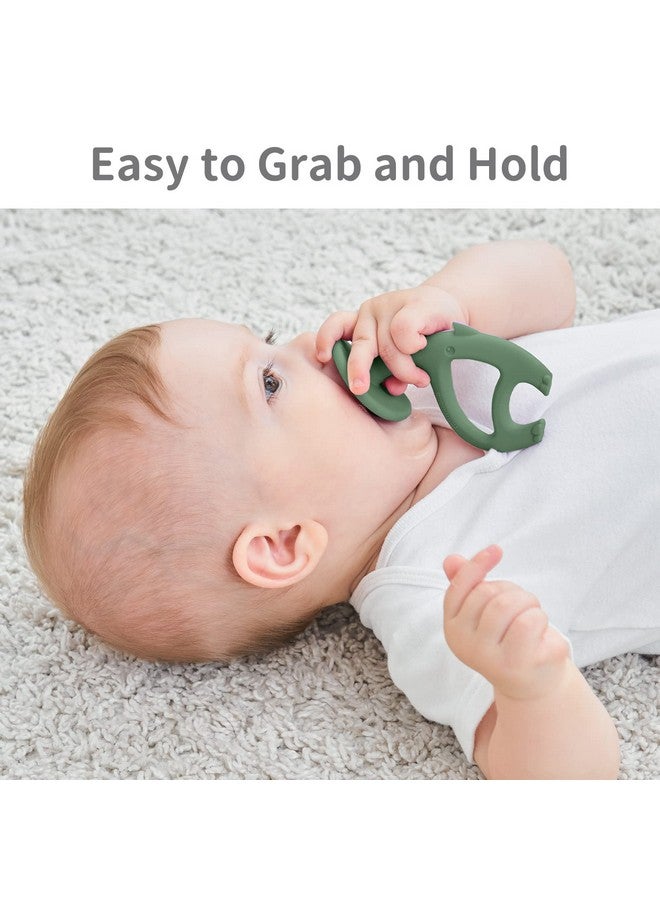 Dancing Elephant Teether Toys With Strap For 312 Months Baby Teething Toys 6 To 12 Months Old With Clip Freezable Silicone Infant Chew Toys Easy Hold Great Gifts For Newborn Light Green