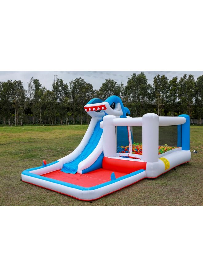 Mini Inflatable Bounce House With Water Slide And Ball Pit Pool